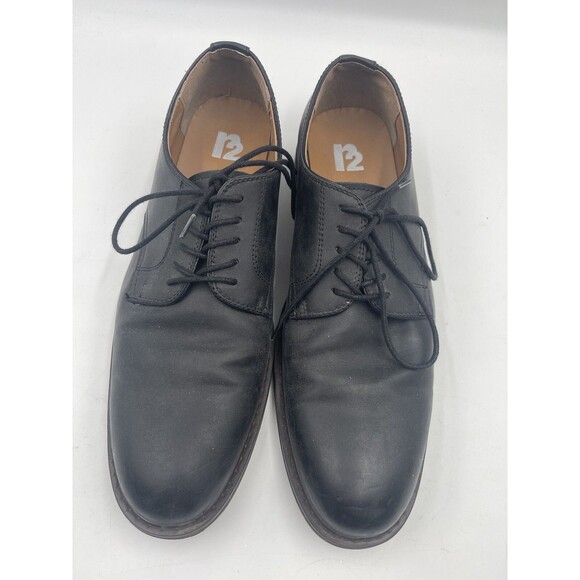 R2  Mens Dress Shoes Size 11 Black EUC - Picture 1 of 12